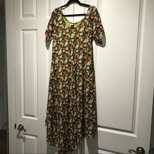 💜 Floral Short Sleeve Tunic Dress